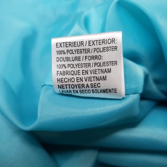 Tahari Arthur S. Levine Turquoise Blue Dress Women's Size 6 - Picture 16 of 16